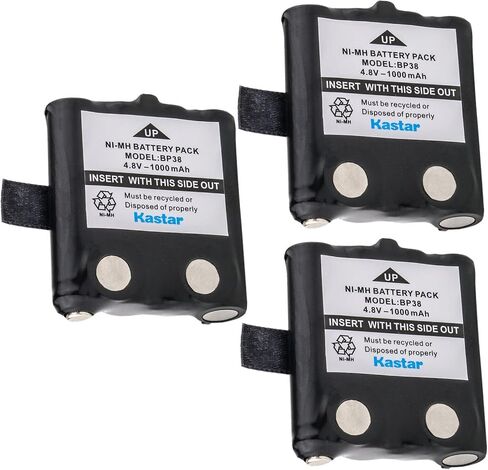 Kastar 2-Pack Ni-MH 4.8V 1000mAh Two-Way Radio Battery Replacement for Uniden BP38, BP-38, BP39, BP-39, BP40, BP-40, Uniden BT537, BT1013, BT-537, BT-1013, FPB9404, GMR635, GMR635-2CK, GMR638, GMR645 in Saudi Arabia