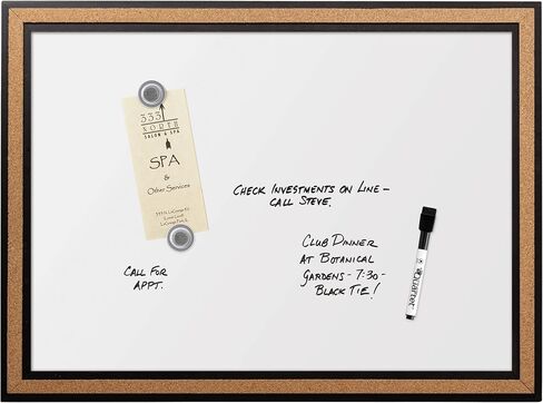 Quartet Dry-Erase Board/Whiteboard, 17"x23", Magnetic, Cork Frame (13765) in Saudi Arabia