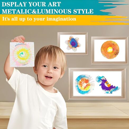 Wings Giant Paint Spin Art Machine Kit for Kids, Paint Spinner with Splatter Guard, Thicker Painting Spinner Arts & Crafts Birthday Gifts for 6-12 Years Old Boy, Girl in Kuwait