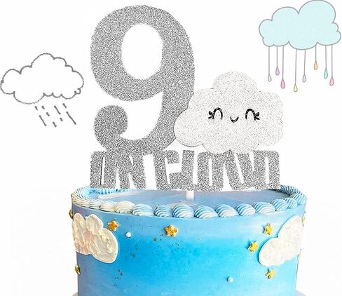 LaVenty Pink On Cloud 9 أغطية كعكة عيد الميلاد على Cloud 9 كعكة توبر على Cloud 9 تزيين الكيك على Cloud 9 لوازم حفلات أعياد الميلاد على Cloud 9 هدايا الحفلات in Kuwait