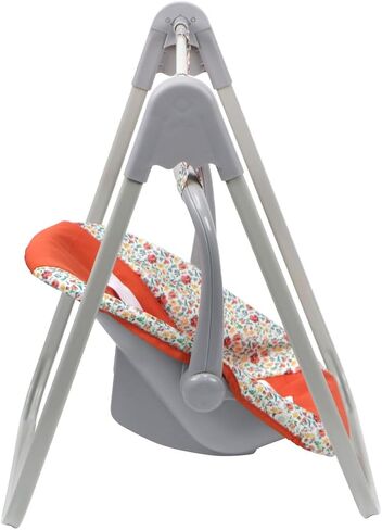JC Toys - for Keeps Playtime | 2 in 1 Baby Doll Swing and Portable Carrier | for Dolls up to 18" | Ages 3+ | Nature Theme Color in Saudi Arabia