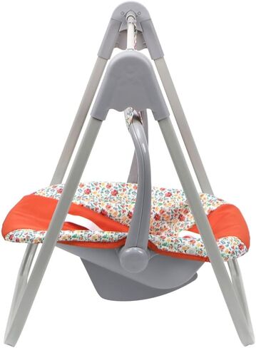 JC Toys - for Keeps Playtime | 2 in 1 Baby Doll Swing and Portable Carrier | for Dolls up to 18" | Ages 3+ | Nature Theme Color in Saudi Arabia