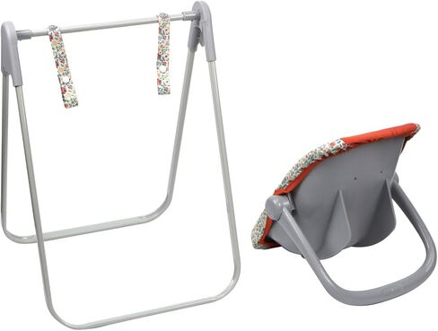 JC Toys - for Keeps Playtime | 2 in 1 Baby Doll Swing and Portable Carrier | for Dolls up to 18" | Ages 3+ | Nature Theme Color in Saudi Arabia