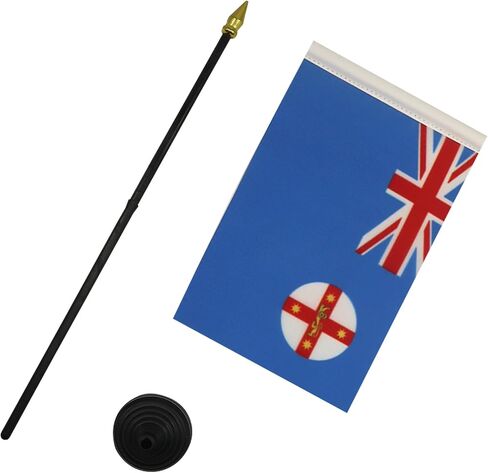 علم طاولة كاتالونيا من AZ FLAG مقاس 10.16 سم × 15.24 سم - علم مكتب كاتالاني 15 × 10 سم - قمة الرمح الذهبي in Kuwait