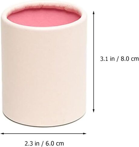 4pcs Cardboard Cylinder Kraft Paperboard Tubes Florist Round Gift Boxes With Lids For Florist, Diy Projects. in Saudi Arabia