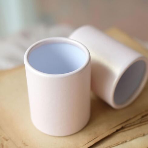 4pcs Cardboard Cylinder Kraft Paperboard Tubes Florist Round Gift Boxes With Lids For Florist, Diy Projects. in Saudi Arabia
