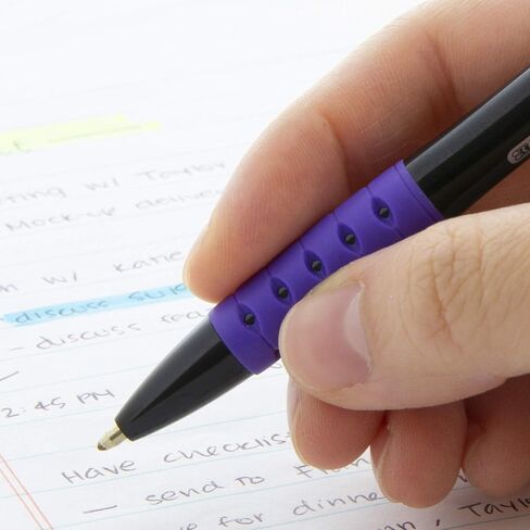 BAZIC Oil Gel Ink Retractable Pen Spyder Assorted Colors, 0.7 mm Medium Point Soft Grip Smooth Writing, for Office School (4/Pack), 1 UNIT, RANDOM COLOR in Saudi Arabia