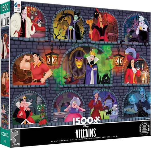 Ceaco - Disney - Villains Underground - 1500 Piece Jigsaw Puzzle in Saudi Arabia