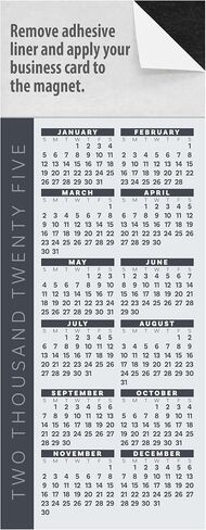2026 Magnetic Yearly Glance Calendar, Peel and Stick Business Card Refrigerator Magnet, Great Real Estate Agent Marketing Tool, 1 oz. Postage Rate, Box of 100 (Happy Place) in Saudi Arabia
