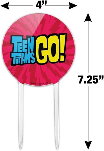 Acrylic Teen Titans Go! Logo Cake Topper Party Decoration for Wedding Anniversary Birthday Graduation in Saudi Arabia