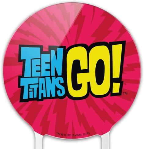 Acrylic Teen Titans Go! Logo Cake Topper Party Decoration for Wedding Anniversary Birthday Graduation in Saudi Arabia
