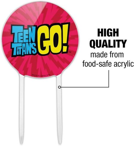 Acrylic Teen Titans Go! Logo Cake Topper Party Decoration for Wedding Anniversary Birthday Graduation in Saudi Arabia