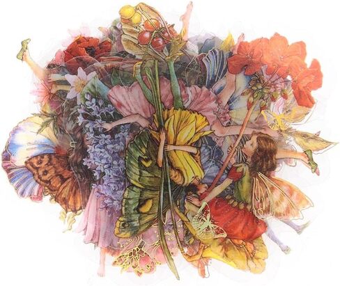 120 قطعة من ملصقات ثلاثية الأبعاد من رقائق الذهب الخيالية، 4 ملصقات شفافة من PET، عتيقة على شكل فراشة، ملصقات حروف على شكل زهرة زينة لسجلات القصاصات والمجلات غير المرغوب فيها والإكسسوارات اليومية in Kuwait