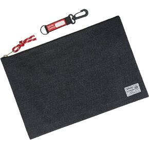 Rough Enough Important Document Organizer Safe Folder for Travel Storage Canvas Zipper Pouch for Legal Size A4 Paper Art Supplies School Office