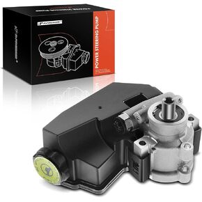A-Premium Power Steering Pump, with Reservoir, Compatible with Jeep Cherokee 1996-2001, Wrangler 1997-2003, 4.0L Gas, Replace # 52087871AD, 52087871AB