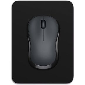 Dapesuom Small Mouse Pad 6 x 8 Inch with Non-Slip Rubber Base, Waterproof Mouse Mat, Mini Mouse Pad for Women Kids Men Wireless Mouse Laptops Keyboard Tray Home Office Travel, Jet Black
