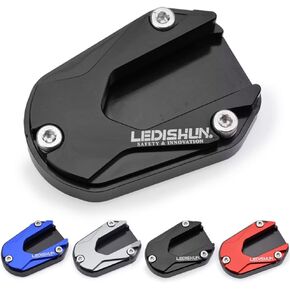 LEDISHUN Motorcycle Kickstand Pad Side Stand Foot Extension Enlarger Plate Support Compatible with Honda Rebel 500 300 250 (2017-2023) (Black)