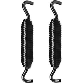 3.7" Chrome Jiffy Stand Kickstand Spring fits for Harley Sportster Softail Super Glide Touring (2pcs black)