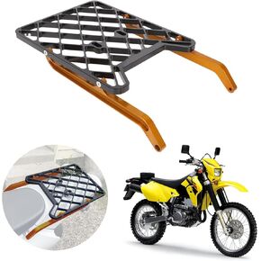 IUVWISN Motorcycle Rear Rack,Tail Back Luggage Cargo Fender Rack for DRZ 400 DRZ400 DRZ400S DRZ400SM Dirt Bike Gold