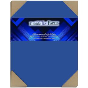 100 Bright Royal Blue 65# Cardstock Paper 8.5" X 11" (8.5X11 Inches) Standard Letter|Flyer Size - 65Cover/45Bond Light Weight Card Stock - Bright Printable Smooth Paper Surface