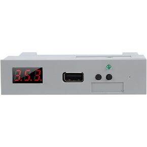 Qiilu Floppy Drive Emulator Animal Gotek White Abs Sfr1M44 U100 3.5In 1.44Mb USB Ssd Floppy Drive Emulator Plug and Play