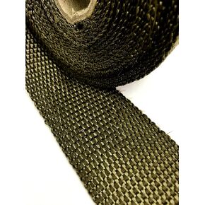 Titanium LAVA Exhaust heat header pipe wrap roll 2 INCH WIDE X 50 FEET LONG - Thermal Zero handles up to 3000° F - LV116250