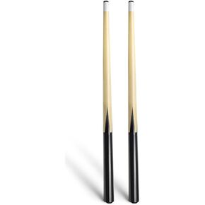 2 Pieces 19Inch Mini Cue Stick Pool Cue Hardwood Billiard Cue Stick for Kids