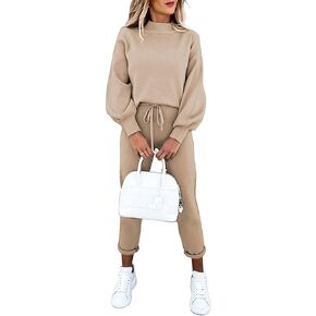 ETCYY NEW Women's 2 Piece Lounge Sets Outfits Long Sleeve Sweatshirt and Sweatpants Sweatsuit