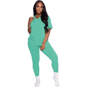 Mrskoala Lounge Sets for Women Two Piece Outfits Pullover Tops and Long Pants Tracksuit Sweatsuits