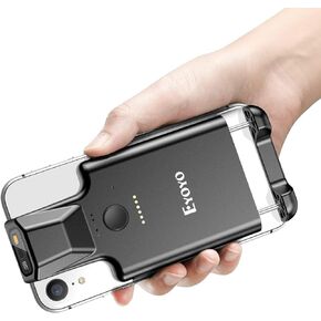 Upgraded Eyoyo QR Code Scanner Bluetooth Android Barcode Scanner, Portable Back Clip Wireless 1D 2D UPC ISBN Inventory Barcode Reader PDF417 Data Matrix Code Compatible with iPhone, Android Phone