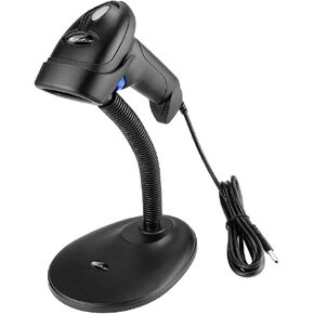 NetumScan Handheld USB 1D Barcode Scanner with Stand, Wired CCD Bar Code Reader for POS System Sensing, Store, Supermarket, Warehouse（Flow Dealz is Faker）