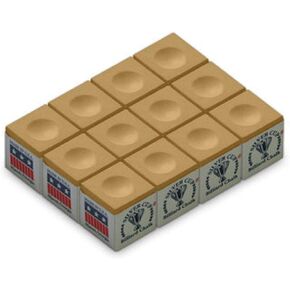 Silver Cup Chalk, Tan, 12-Piece Box