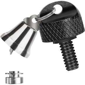 Airpark Seat Bolt Nut Kit Aluminium Knurled Fender Rear Seat Bolt Screw 1/4"-20 Thread Compatible with Harley Davidson 1996-2023