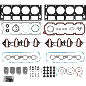 Engine Cylinder Head Gasket Kit Fit for 04-07 Rainier 5.3L V8,02-05 Escalade 5.3L V8,07-13 Avalanche 5.3L V8,or Express 1500 Sierra 1500 Yukon Trailblazer OEM# HS26191PT, HS26191PT-1, HS26190PT-2