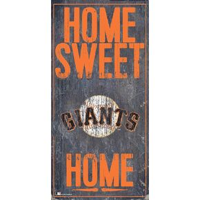 MLB San Francisco Giants Unisex San Francisco Giants Home Sweet Home Sign, Team Color, 6 x 12
