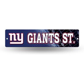 Rico Industries NFL New York Giants 16-Inch Plastic Street Sign Décor