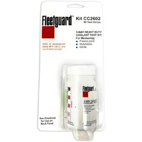Fleetguard CC2602 Coolant Test Kit, 3-Way Test Strip, 50/bottle
