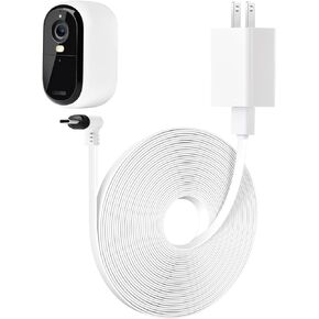 2Pack 25FT Power Cable Compatible with Arlo Essential 2K Outdoor Security Camera (2nd Generation), Flat Charging Cable, Weatherproof Outdoor Power Cord Charging Your Camera Continuously