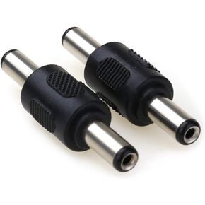 MOBOREST 12V 5.5mm x 2.1mm DC Power Connector Adapter, 12/24V Female to Female Power Jack Socket for Led Strip CCTV Security Camera Cable Wire Ends Plug Barrel -2PCS