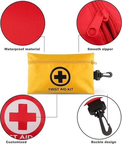 10 حزم 151 قطعة من أدوات الإسعافات الأولية الصغيرة للبقاء على قيد الحياة في حالات الطوارئ والصدمات العسكرية التكتيكية الطبية مدرسة مكتب المنزل الصيد التخييم المشي لمسافات طويلة الصيد IFAK EMT حقيبة in Kuwait