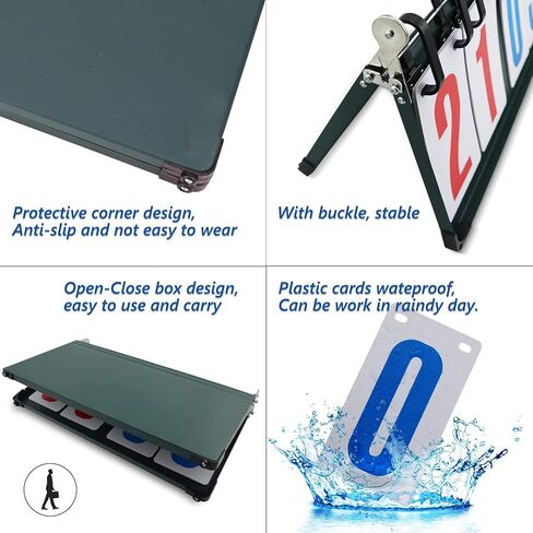 لوحة النتائج المكونة من 4 أرقام من 1 إلى 99، قلابة محمولة على سطح الطاولة وحافظة النتائج لكرة الطائرة وكرة السلة وتنس الطاولة وأي رياضة تنافسية. in Kuwait