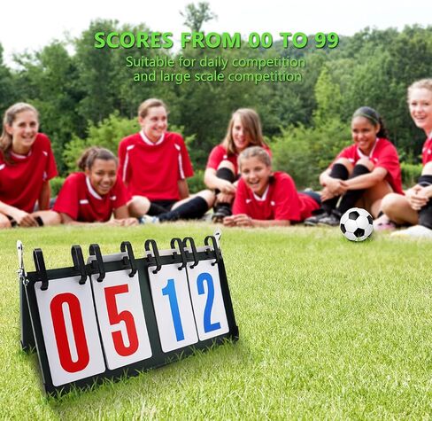 لوحة النتائج المكونة من 4 أرقام من 1 إلى 99، قلابة محمولة على سطح الطاولة وحافظة النتائج لكرة الطائرة وكرة السلة وتنس الطاولة وأي رياضة تنافسية. in Kuwait