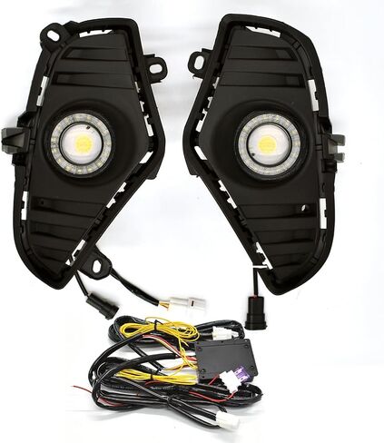 ECAHAYAKU LED DRL ضوء الضباب لتويوتا RAV4 2019-2023 المصد الأمامي أثناء النهار ضوء الجري العنبر ضوء إشارة الانعطاف ضوء القيادة ضوء النهار (ليس لمغامرة RAV4) in Kuwait