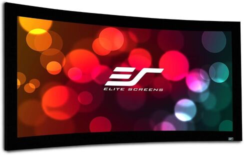 Elite Screens Lunette Series، 96 بوصة قطري 2.35:1، شاشة عرض بإطار ثابت للمسرح المنزلي المنحني، CURVE235-96W، Cinewhite in Saudi Arabia