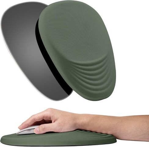 Mouse pad, Ergonomic Mouse Pad with Memory Foam Wrist Rest Support and Lycra Cloth,Stepped-Wedge Design Gamepad Mat Rubber Base for Laptop Computer（Map） in Saudi Arabia