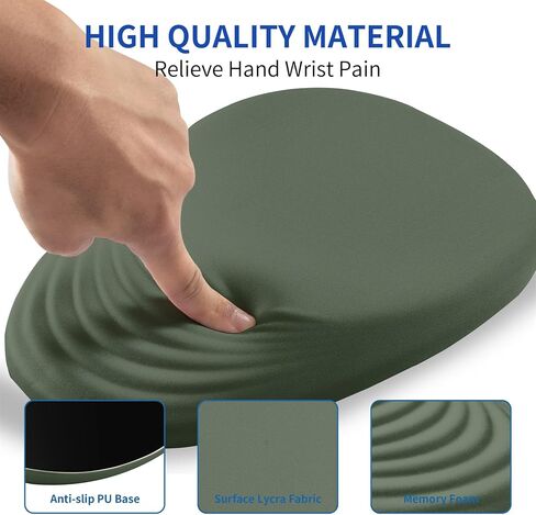 Mouse pad, Ergonomic Mouse Pad with Memory Foam Wrist Rest Support and Lycra Cloth,Stepped-Wedge Design Gamepad Mat Rubber Base for Laptop Computer（Map） in Saudi Arabia