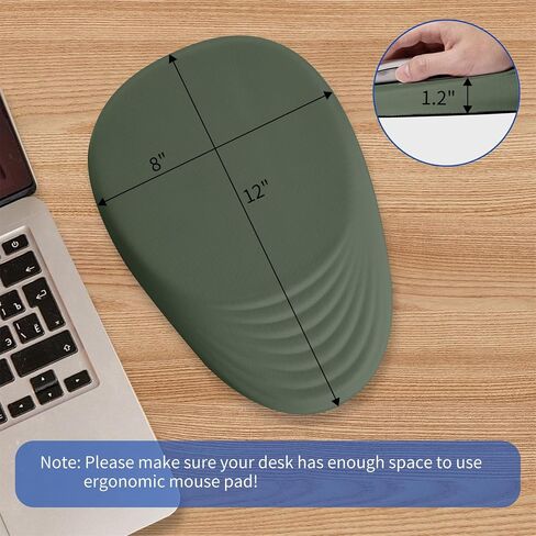Mouse pad, Ergonomic Mouse Pad with Memory Foam Wrist Rest Support and Lycra Cloth,Stepped-Wedge Design Gamepad Mat Rubber Base for Laptop Computer（Map） in Saudi Arabia