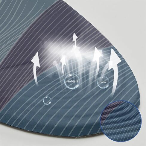 Mouse pad, Ergonomic Mouse Pad with Memory Foam Wrist Rest Support and Lycra Cloth,Stepped-Wedge Design Gamepad Mat Rubber Base for Laptop Computer（Map） in Saudi Arabia