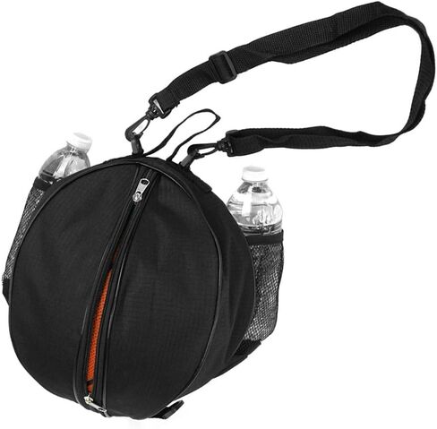 Size 7 (29.5") Basketball Bag Soccer Ball Football Volleyball Softball Sports Ball Bag Holder Carrier+Adjustable Shoulder Strap 2 Side Mesh Pockets f/Water Bottle Towel Sports Shoes in Saudi Arabia