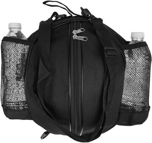 Size 7 (29.5") Basketball Bag Soccer Ball Football Volleyball Softball Sports Ball Bag Holder Carrier+Adjustable Shoulder Strap 2 Side Mesh Pockets f/Water Bottle Towel Sports Shoes in Saudi Arabia